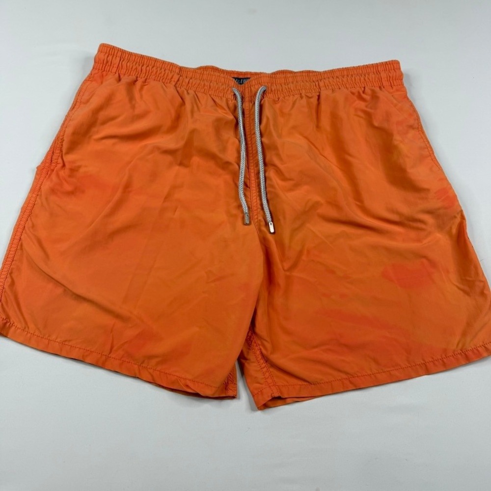 Vilebrequin Swim Trunks Mens 4XL Orange Moorea Elastic Waist Board Shorts